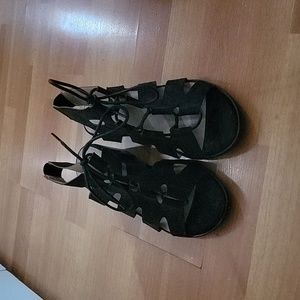 New Black Lace Heels